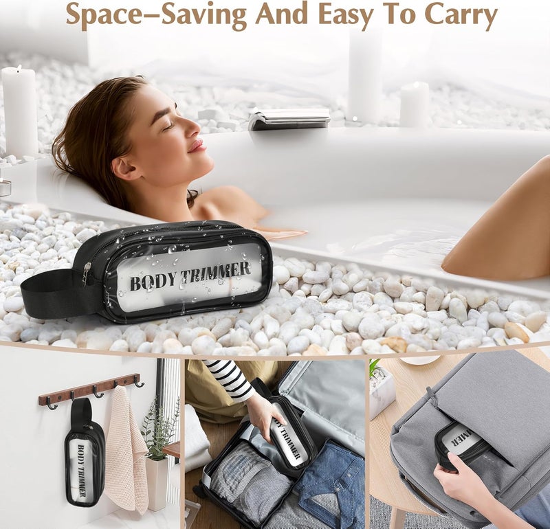 Eilveey Electric Bikini Trimmer for Women - 5 in 1 Rechargeable Electric Razors for Women, IPX7 Waterproof Pubic Hair Trimmer, Painless Womens Body Shaver, Facial Razor & Nose Hair Shaver, White - Image 4